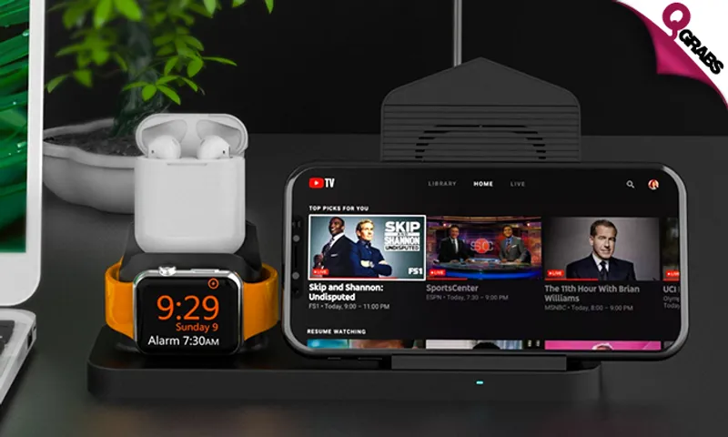 3-in-1 Wireless Charger for iPhone, iWatch & AirPod!